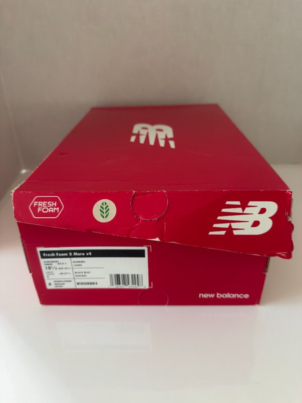 New Balance Fresh Foam X More v4 Shoe Box Empty Sneaker Box Women 10.5